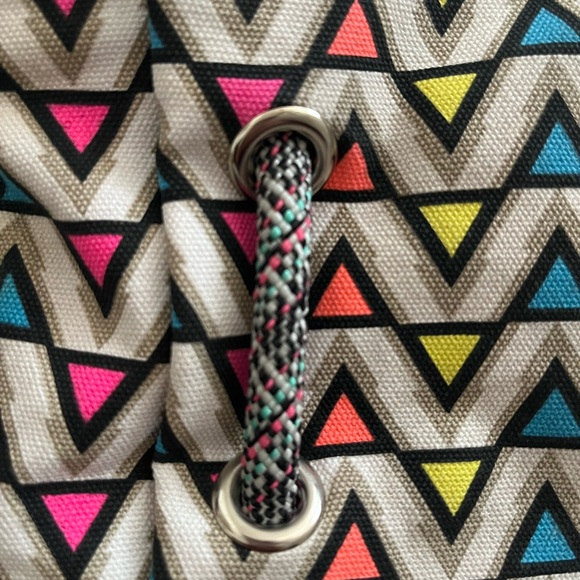 Kavu Neon Colorful Chevron Pattern Shoulder Bag - Multicolor - Picture 10 of 16